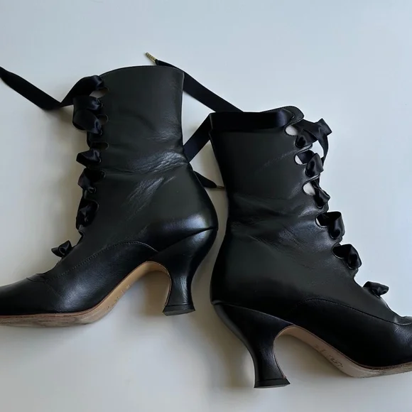 American Duchess Original Tango Boots 8 1/2 Great Condition - Picture 9 of 10